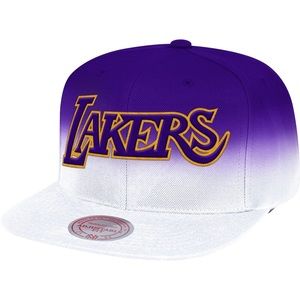 Los Angeles Lakers Mitchell & Ness Hardwood Classics Fade - Snapback Hat